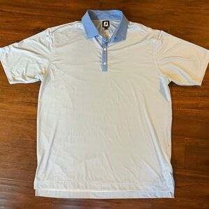 Foot Joy Blue Checkered Golf Polo 2XL